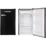 Respekta Kühlschrank Gefrierfach freistehend Retro 83 cm 90 Liter Schwarz - Vintage Design, 180 cm langes Kabel, höhenverstellbare Füße