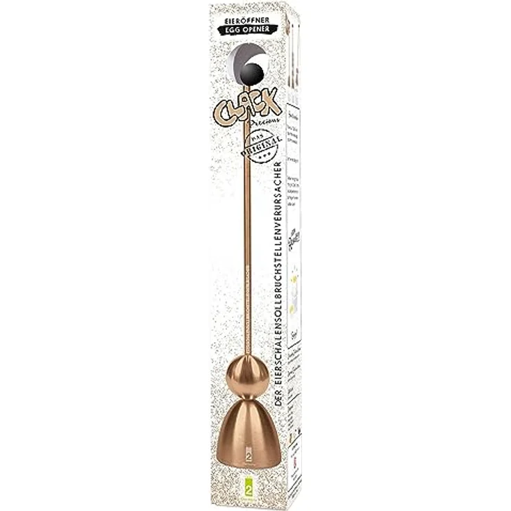 Take2-Design Eierköpfer Eierschalensollbruchstellenverursacher Clack, Rosegold, präzises Öffnen von Eiern, perfekte Frühstücks-Ergänzung, Eieröffner – Bild 2