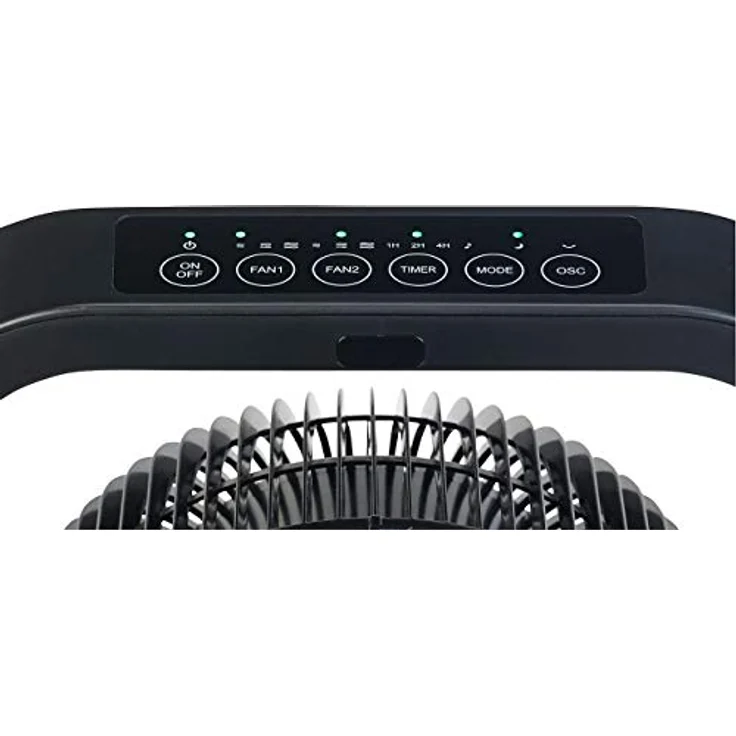 Carlo Milano Multi-Ventilator: Standventilator mit 2 Rotoren, 3 Stufen, Oszillation, Timer, 70 Watt (Raumzirkulator-Ventilator, Ventilator mit Windsimulation, Fernbedienungen) – Bild 2