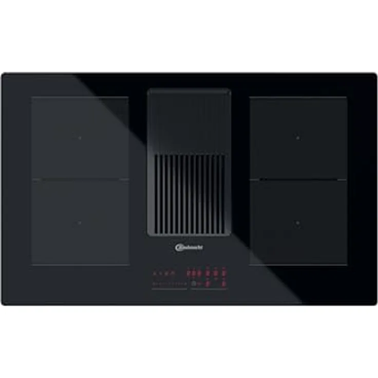 Bauknecht BVH 92 2B K1 Kochfeld mit Dunstabzug, Induktion, rahmenlos, Einbaugerät, Autark, Breite 83 cm, Anzahl der Kochstellen 4, schwarz