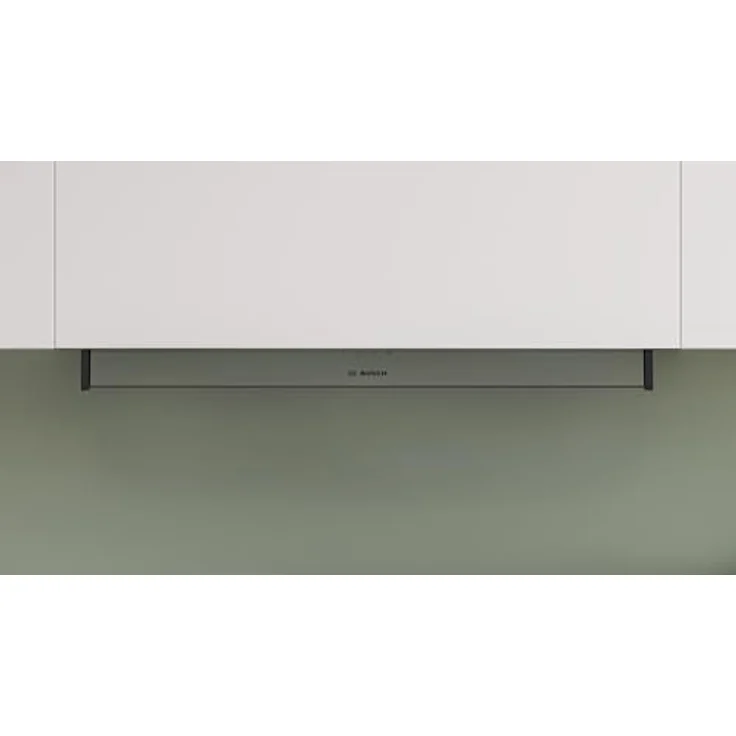 Bosch DBB85CC60, Serie 4, Integrierte Designhaube 80 cm, Klarglas, Mattschwarz, Kondensatormotor, 3 Leistungsstufen, bis zu 583 m³/h, abnehmbarer Metallfettfilter – Bild 6
