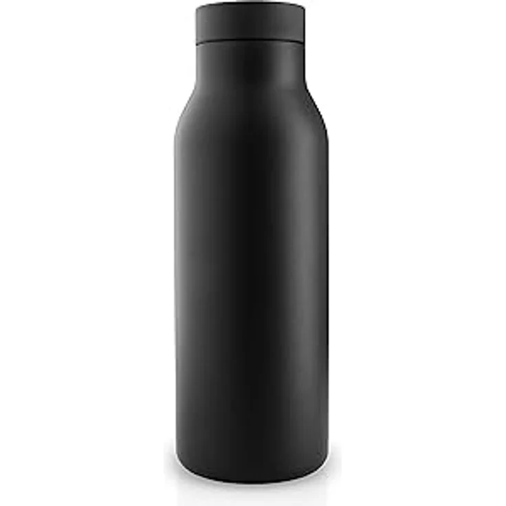 Eva Solo Urban Isolierflasche, 0.5 Liter, doppelwandige Vakuumisolierung, 100% dicht, schwarz – Bild 1