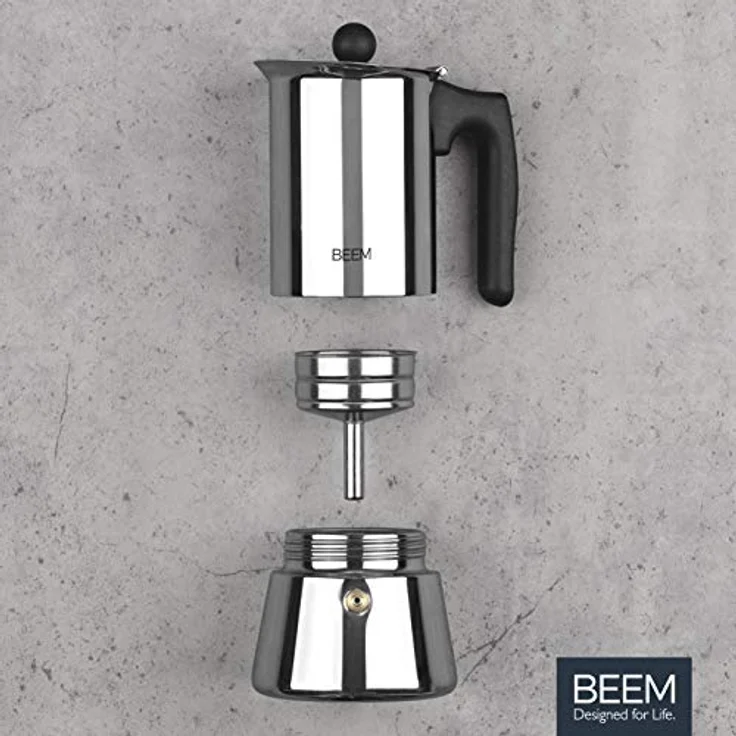 BEEM Espressomaker Espressokocher - 4 Tassen Herdkocher Induktion – Bild 5