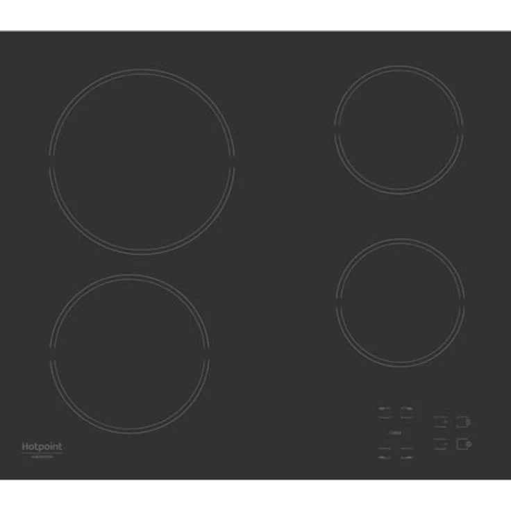 Hotpoint HR 631 C, Glaskeramik-Kochfeld mit Touch-Sensor-Steuerung, schwarz, 6200 Watt – Bild 1