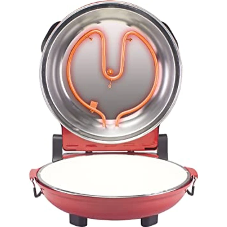 BEPER P101CUD300 Pizzaofen mit Herausnehmbarer Feuerfestplatte - Pizzaofen Elektrisch mit 5 Kochstufen und Zeitschaltuh – Bild 4