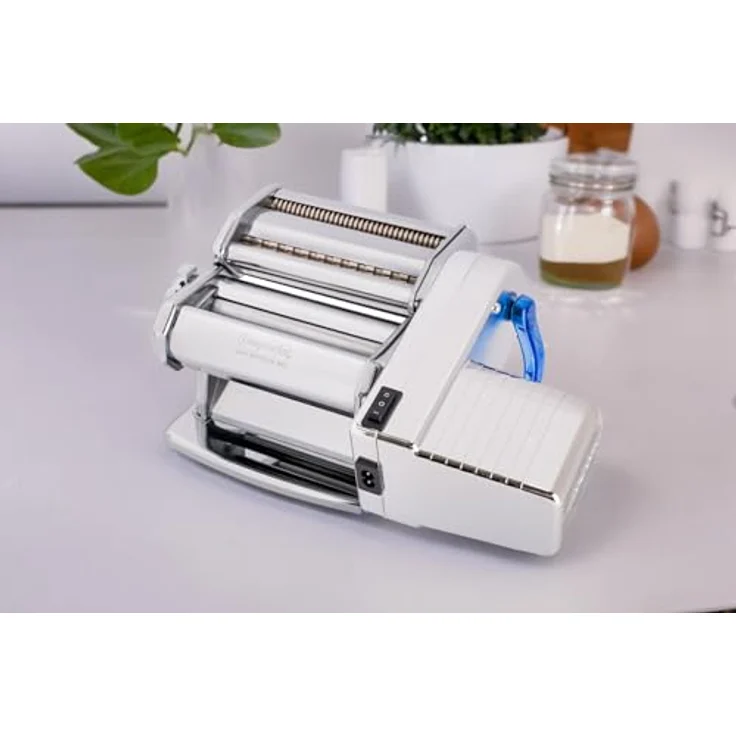 Imperia Electric 230V Ipasta Metal Classica, Pastamaschine in Silber mit 6 Walzen und Duplex-Schneider für Tagliatelle und Fettuccine – Bild 8