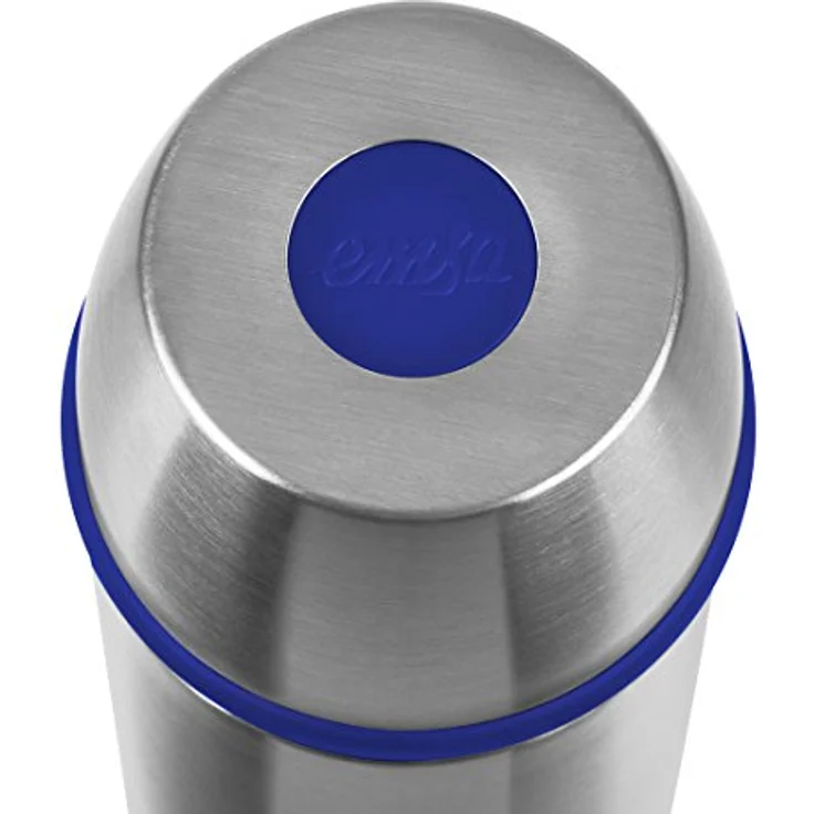 Emsa 502472 Isolierflasche, Mobil genießen, 500 ml, Schraubverschluss, Edelstahl-Blau, Captain – Bild 4