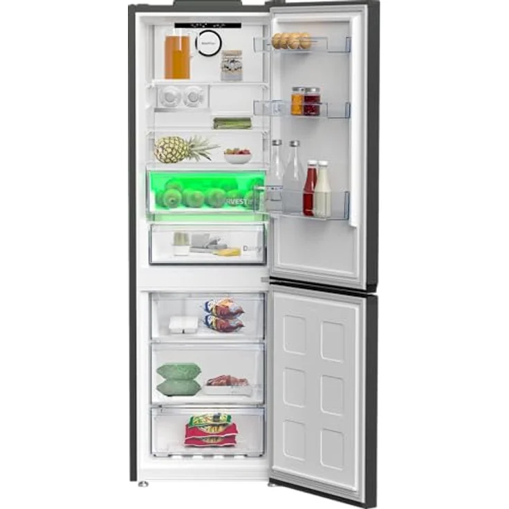 Beko Kühl-/Gefrierkombination 316L NoFrost AeroFlow Multizone B7RCNE367HG, 316 l, Manhattan Gray, ProSmart Inverter Kompressor, 2 Türen – Bild 3