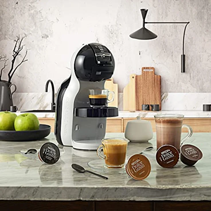 De'Longhi EDG 155.BG Dolce Gusto Mini Me Kapsel Kaffeemaschine (für heiße und kalte Getränke, 15 bar Pumpendruck, 0,8l Wassertank) black - arctic Grey – Bild 6