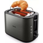 Philips Viva Collection HD2651/80 950W Toaster, Edelstahlschlitz für gleichmäßiges Rösten