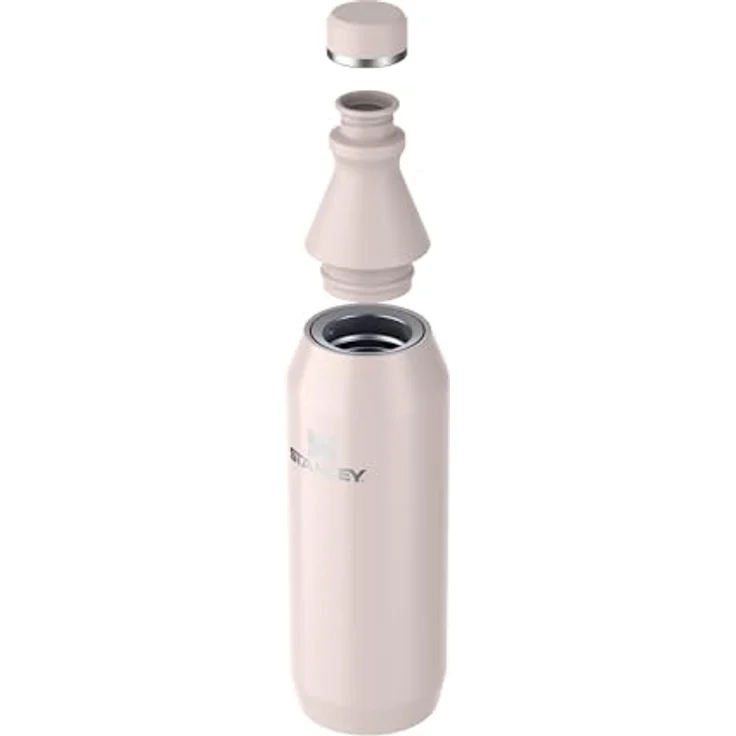 STANLEY All Day Slim Bottle, 0,60 L, doppelwandig vakuumisoliert, rose quartz gloss, auslaufsicher, BPA-frei – Bild 8