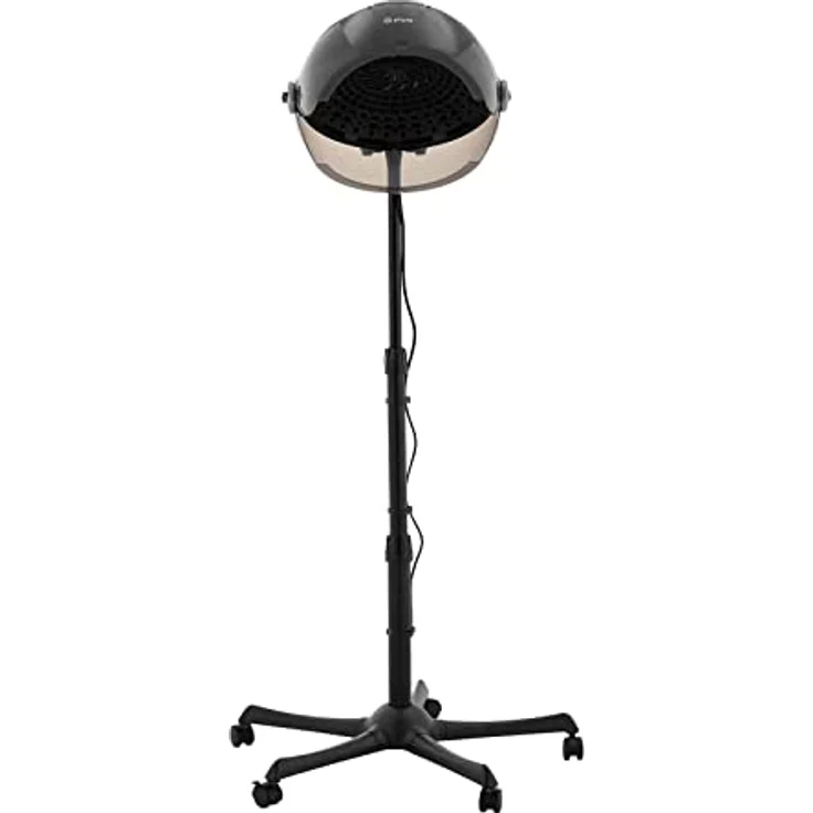 physa PHY-1650HD-04 BLACK Haartrockner mit Stativ schwarz 66 °C Trockenhaube Haartrockenhaube Fönhaube – Bild 5