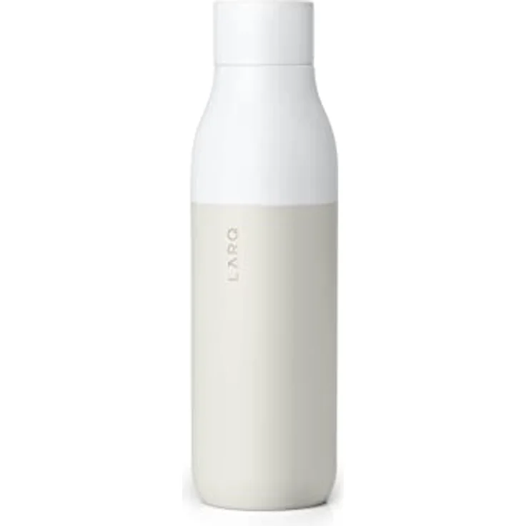 LARQ Bottle Twist Top 740ml - Isolierte Edelstahl-Trinkflasche | Thermoskanne, BPA-frei | Wiederverwendbare Wasserflasche für Camping, Büro und Reisen | Hält Getränke kalt und heiß, Granite White