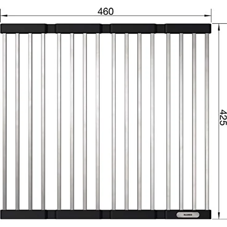 BLANCO 238482 Klappmatte als Abtropf für die Küchenspüle, faltbare Matte für das Waschbecken in der Küche, Breite 425 mm