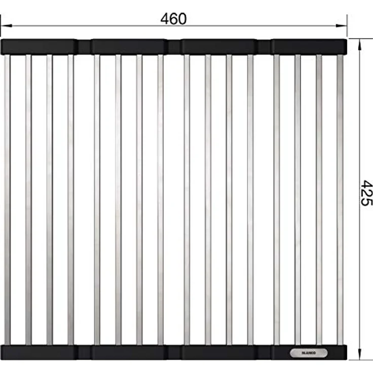 BLANCO 238482 Klappmatte als Abtropf für die Küchenspüle, faltbare Matte für das Waschbecken in der Küche, Breite 425 mm – Bild 1