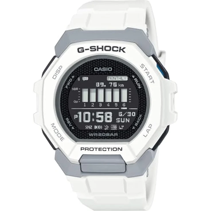 Casio G-Shock men's watch white GBD-300-7ER with Bluetooth and resin case and strap – Bild 1