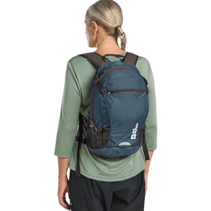 Jack Wolfskin Daypack VELOCITY 12, Rucksack mit AEROSHAPE CORE-Tragesystem, integrierter Regenschutzhülle und abnehmbarem Hüftgurt – Bild 4