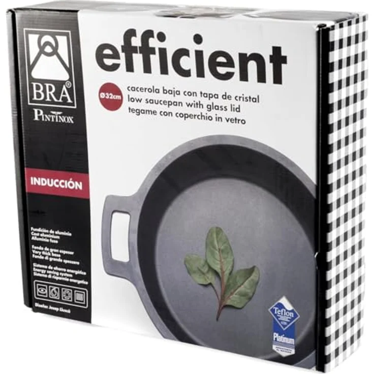BRA Kochtopf BH-Auflauf flach Aluminiumguss Schwarz 24 cm – Bild 4