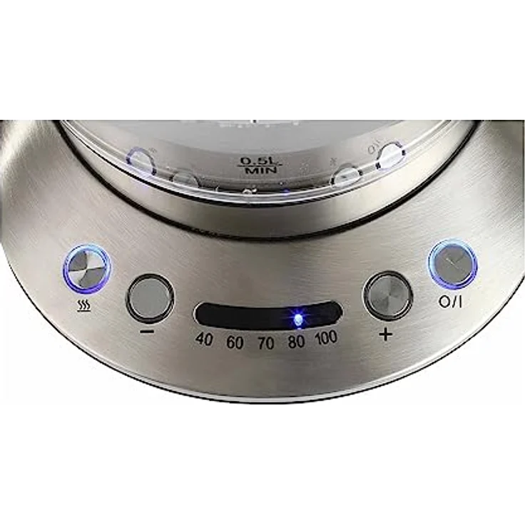 Livoo DOD165 Teekanne & Wasserkocher aus Glas | Fassungsvermögen 1,7 l | Thermostat von 40 ° bis 100 °C, Warmhalt, automatische Abschaltung | 2200 W – Bild 7