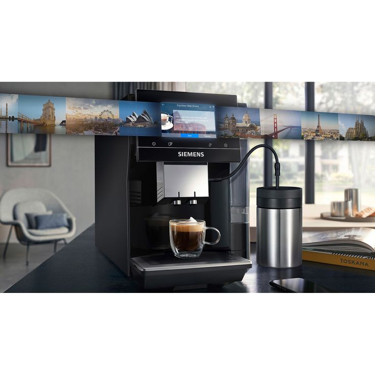 SIEMENS TP713D09 EQ700 classic Kaffeevollautomat Klavierlack Schwarz – Bild 2