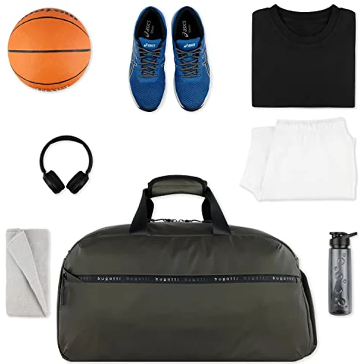 bugatti Blanc Weekender Reisetasche, 50 cm, 100% Polyethylen, oliv – Bild 5
