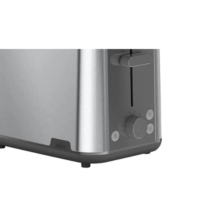 Braun Toaster HT1510GY, 900 W - Grau, Abbruchfunktion, Auftaufunktion, Aufwärmfunktion – Bild 3