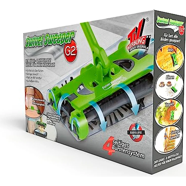in-trading Handelsgesellschaft mbH Akku-Besen Swivel Sweeper G2 - kabellos und wiederaufladbar - limegreen – Bild 8