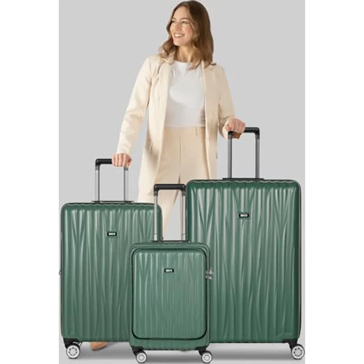 Brics Cervia 2.0 Kabinentrolley 77 cm mit Dehnfalte, 4 Rollen, Laptopfach für Geräte bis 45 cm, Grün, 43 l – Bild 7