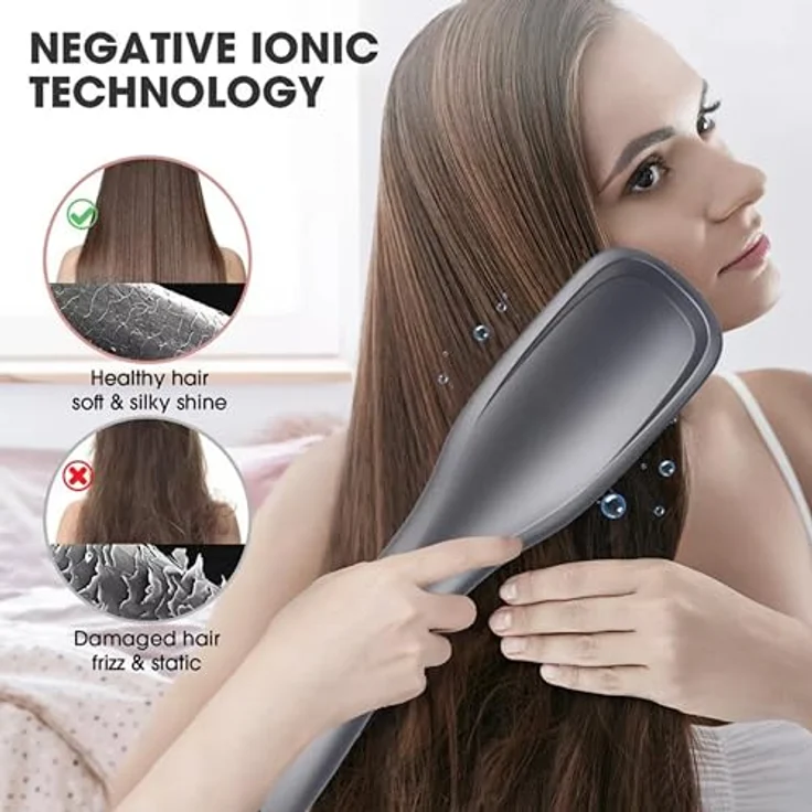 Lalano`S Cosmetics Haartrockner One Step Volumizer Hair Dryer Warmluftbürste, 1200,00 W, 3 in 1 Hairstylist Haarglättbürste, mit Keramik-Heiztechnologie und Ionisator, Cool, Low und High Temperatur einstellbar – Bild 8