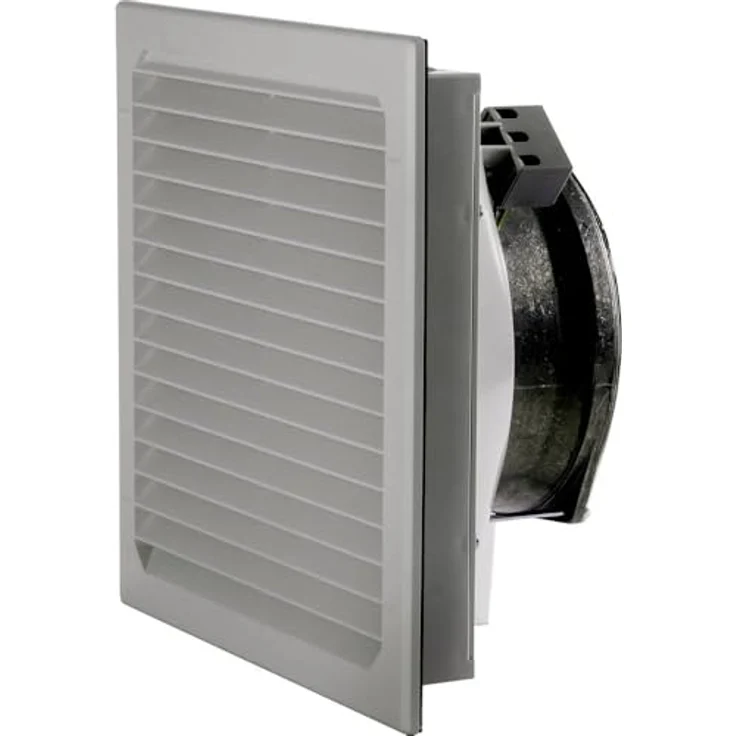 Elmeko Filterlüfter LV 410, Belüftungsventilator mit 250 m³/h Luftdurchsatz, IP54, lichtgrau, 45 Watt, 52 dB – Bild 2