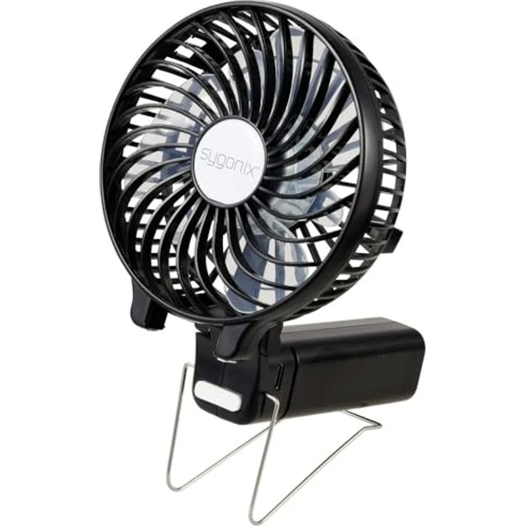 sygonix HP1 SY-5044238 Handventilator Schwarz – Bild 4