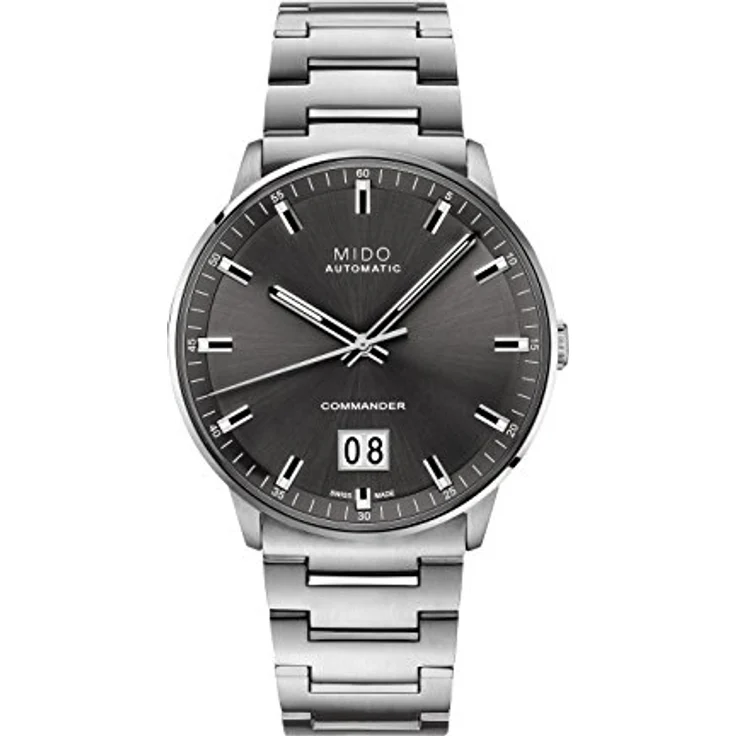 MIDO Herren-Automatikuhr Commander Big Date M021.626.11.061.00, Edelstahlgehäuse, Silberfarben, mit Saphirglas – Bild 1