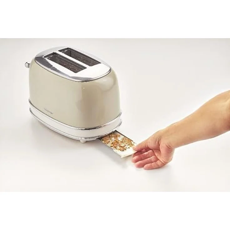 Ariete 155-03-beige 155 Toaster 2 Scheiben Vintage Beige, Metall – Bild 4