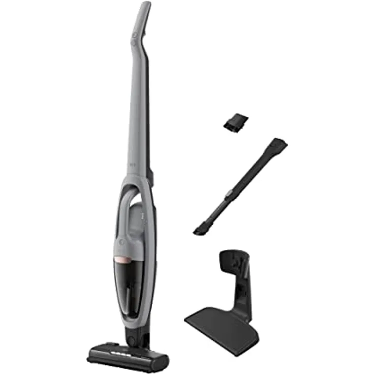 AEG ULTIMATE 5000 ANIMAL AS52AB18UG Akku-Staubsauger / 2in1 / leise 79 dB(A) / 58 % Recyclingmaterial / bis zu 45 Min. Laufzeit / Automatik / freistehend / Tierhaarentfernung / inkl. Zubehör / grau