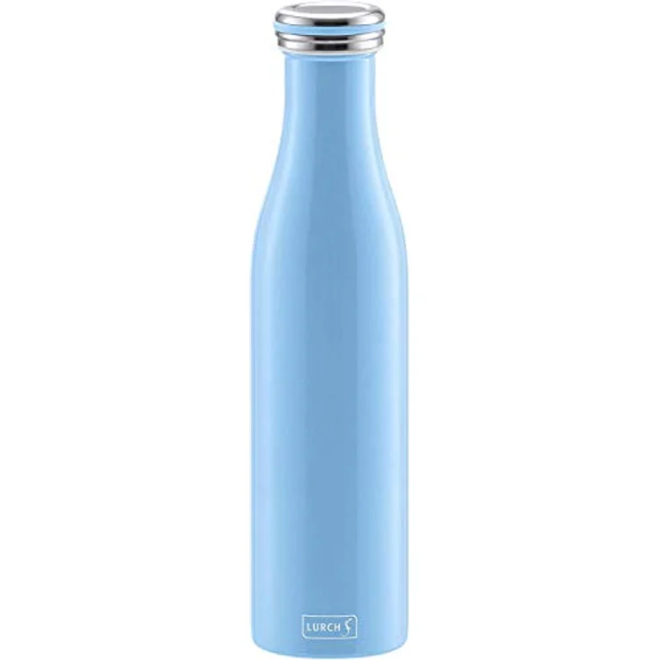 Lurch 240921 Thermoflasche Thermo-Flasche für heiße und kalte Getränke aus Doppelwandigem Edelstahl, 0,75l – Bild 2