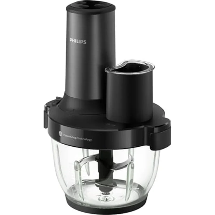 Philips HR1507/00 Chopper, Zerkleinerer mit 650 W Leistung, 2 Liter Schüssel, Edelstahlmesser, spülmaschinenfest – Bild 2