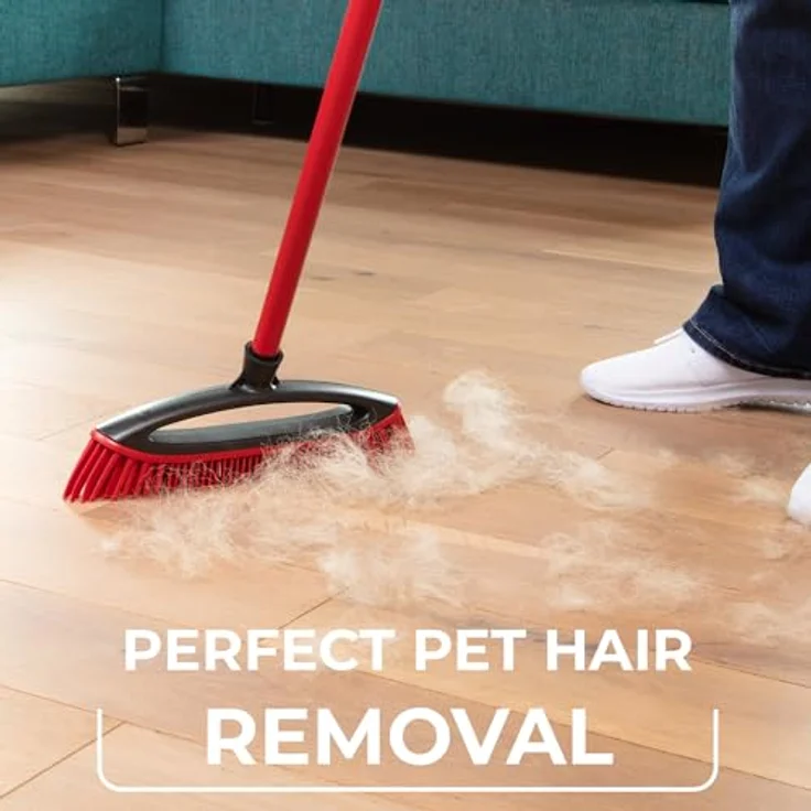 Vileda Pet Pro Komplettset, Box mit Always Clean Besen, elektrostatischer Polsterbürste und Mikrofaser Handtuch XL, Tierhaare Reinigung, Haustier abtrocknen, für jede Oberfläche, Umweltfreundliche Eco Verpackung, Vileda – Bild 2