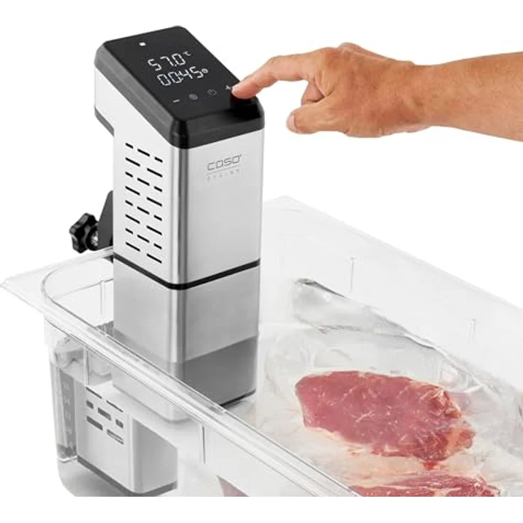 CASO Sous Vide Stick SV 2000 Pro Smart - Edelstahl, 2000 Watt, IPX7 Wasserdicht, App Steuerung – Bild 4
