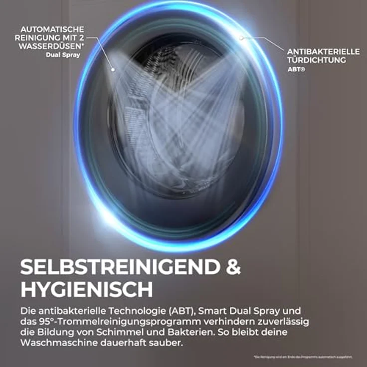 HAIER HW130-B14687U1 G9 Waschmaschine, 13 kg, 1330 U/Min., A, Wi-Fi, UltraFresh-Technologie, Flexy Time, antibakterielle Reinigung – Bild 6