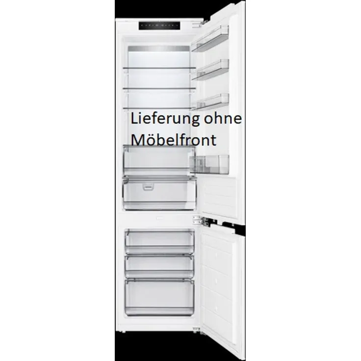 Küppersbusch Smartline FKGF9850.0i, Einbau-Kühl- und Gefrierkombination mit 267 Litern, LED-Rückwand, NoFrost, ChillerZone und Festtürtechnik