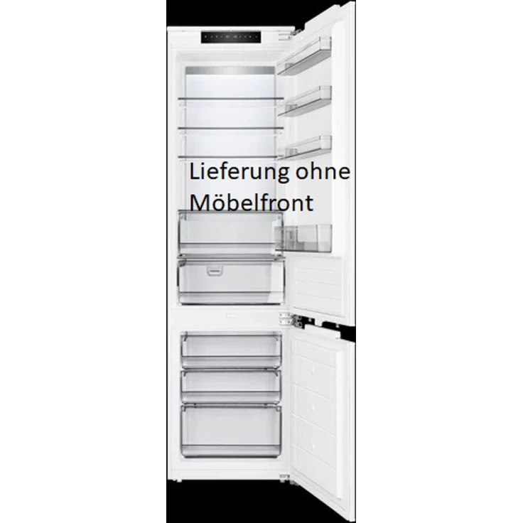 Küppersbusch Smartline FKGF9850.0i, Einbau-Kühl- und Gefrierkombination mit 267 Litern, LED-Rückwand, NoFrost, ChillerZone und Festtürtechnik