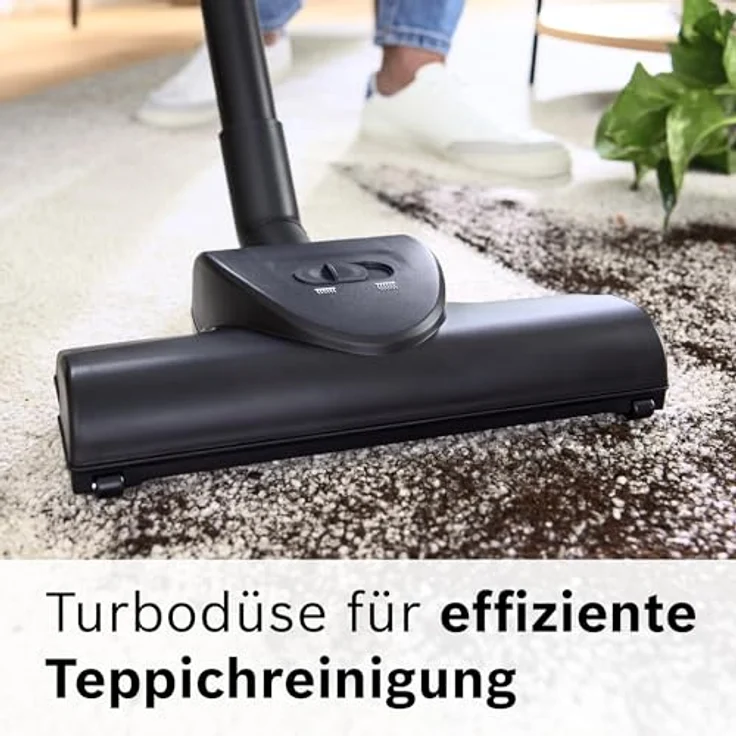 Bosch Staubsauger beutellos Serie 4 BGD21BA3T, HEPA Hygienefilter, Hartbodendüse, Turbodüse, schwarz – Bild 3