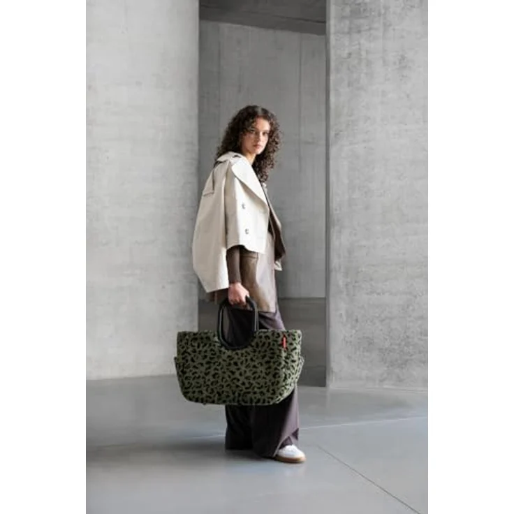 reisenthel Loopshopper Tasche L, Einkaufshilfe mit 25l Volumen, schwarz, wasserabweisendes Polyester, Innentasche mit Reißverschluss, stabile Aluminium-Griffe – Bild 8