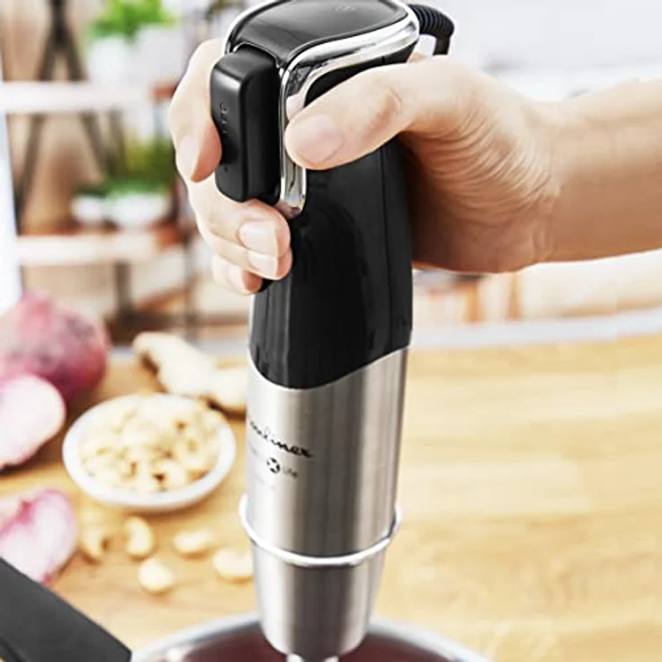 Moulinex Powelix Life DD95HD Stabmixer, 1200 W, robuste Klingen, Pürieraufsatz mit 2 Texturen, ergonomischer Geschwindigkeitsregler, spülmaschinenfeste Teile, Püree-Zubehör – Bild 5