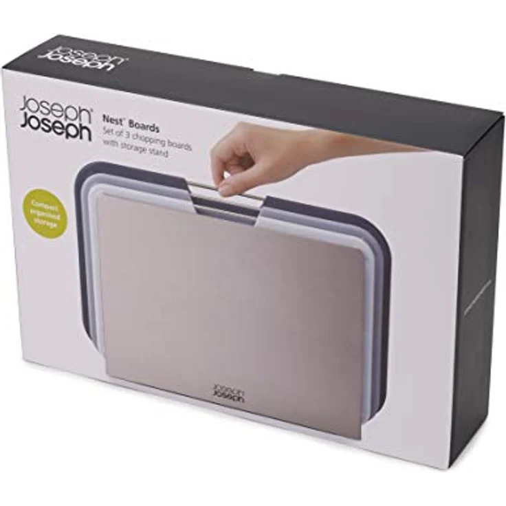 Joseph Joseph Nest - 3-teiliges Schneidebrett-Set, regulär - grau – Bild 6