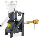 Wiesenfield Pelletpresse Pellet 120kg Futterpresse Matrize Ø150mm Futter Holz Pelletmaschine, Entsafter, Grau