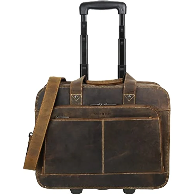 Greenburry Pilotenkoffer Vintage 1549, Handgepäck, Braun, 20 l, für Notebooks – Bild 1