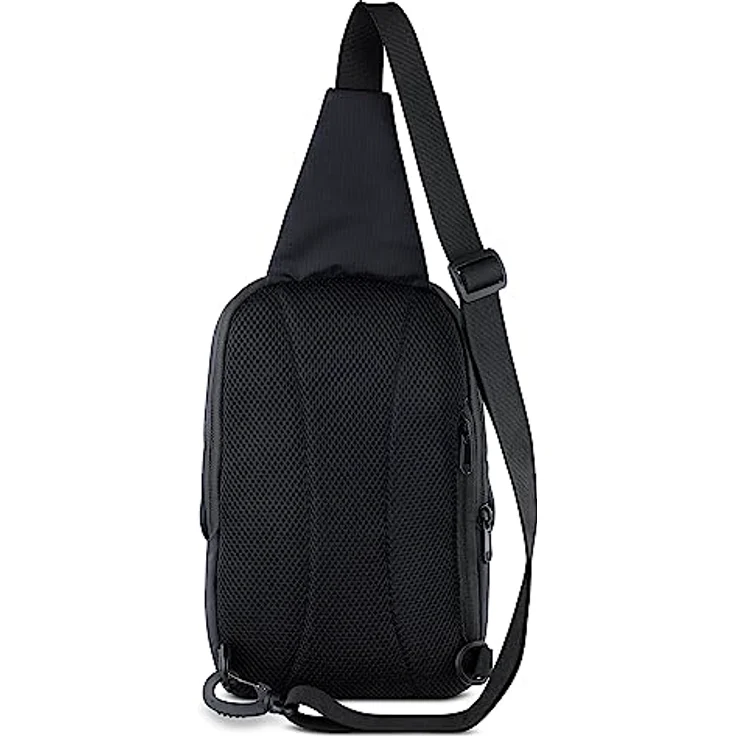 Chiemsee Light N Base Crossbody Brusttasche, umweltfreundlich aus RPET, verstellbarer Schultergurt, schwarz, 18 x 10 x 30 cm – Bild 4