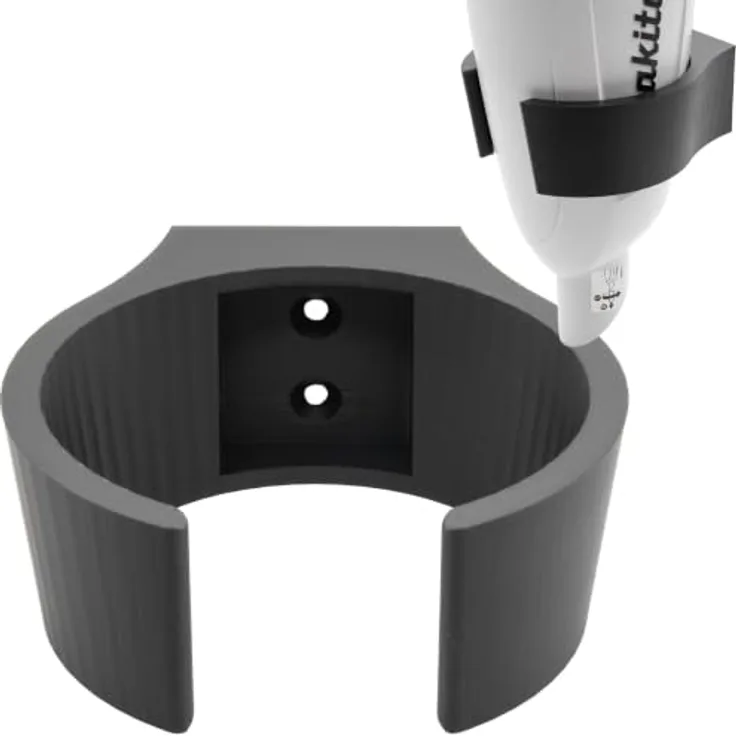 TSB Werk Staubsaugerrohr-Adapter, Wandhalterung für Makita DCL, Schwarz, stabil und langlebig aus PLA-Material, einfache Montage