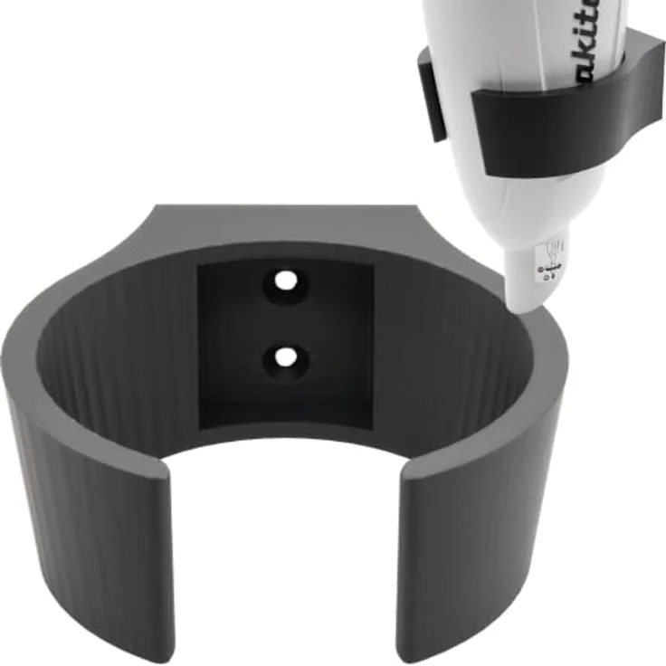 TSB Werk Staubsaugerrohr-Adapter, Wandhalterung für Makita DCL, Schwarz, stabil und langlebig aus PLA-Material, einfache Montage – Bild 1